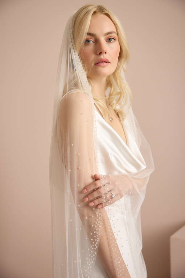 SCATTERED CRYSTAL EDGE VEIL