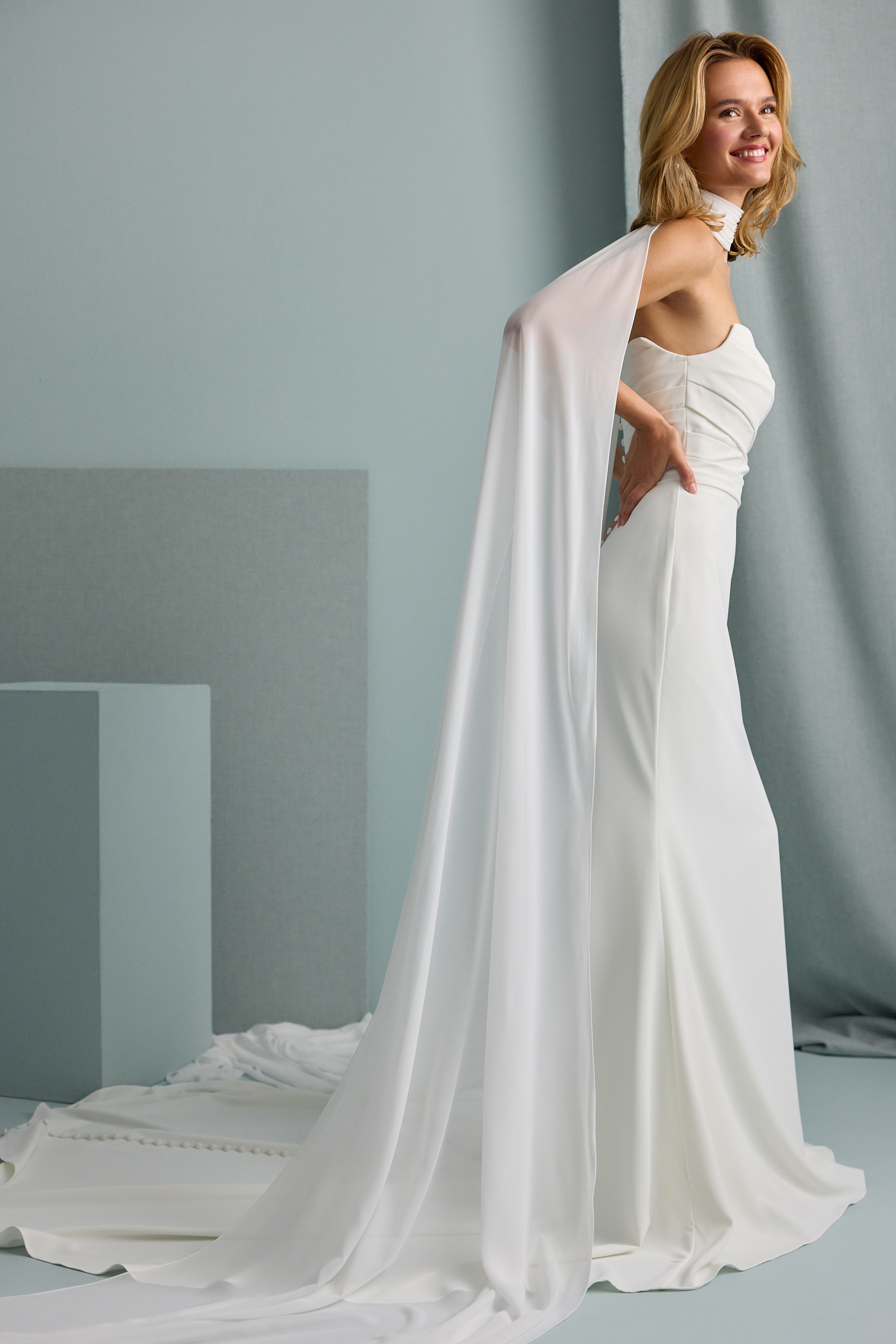 CHIFFON CHOKER CAPE Detail 6