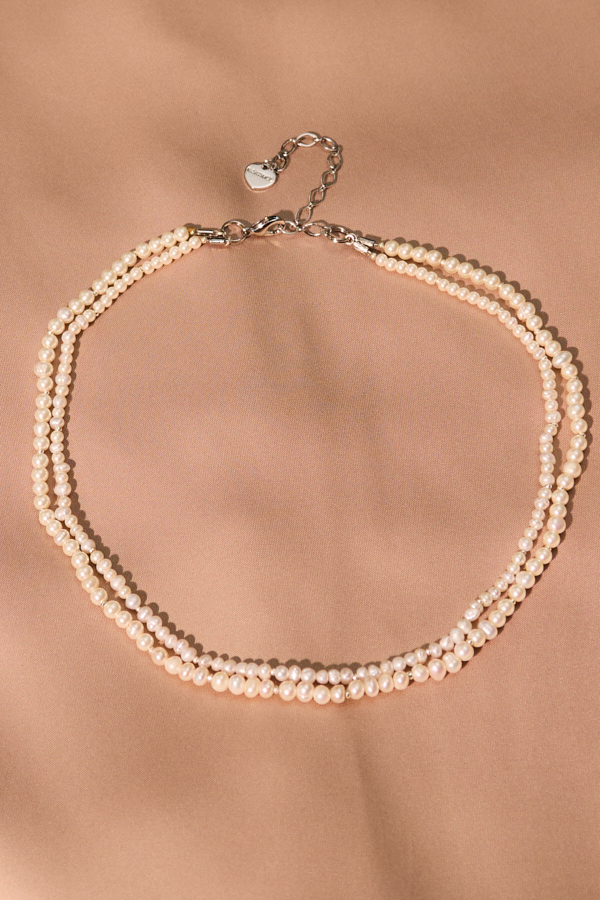 DOUBLE STRAND PEARL NECKLACE