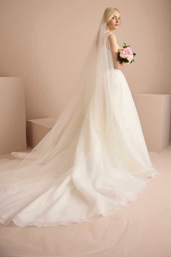 CRYSTAL EDGE FOLD-OVER VEIL
