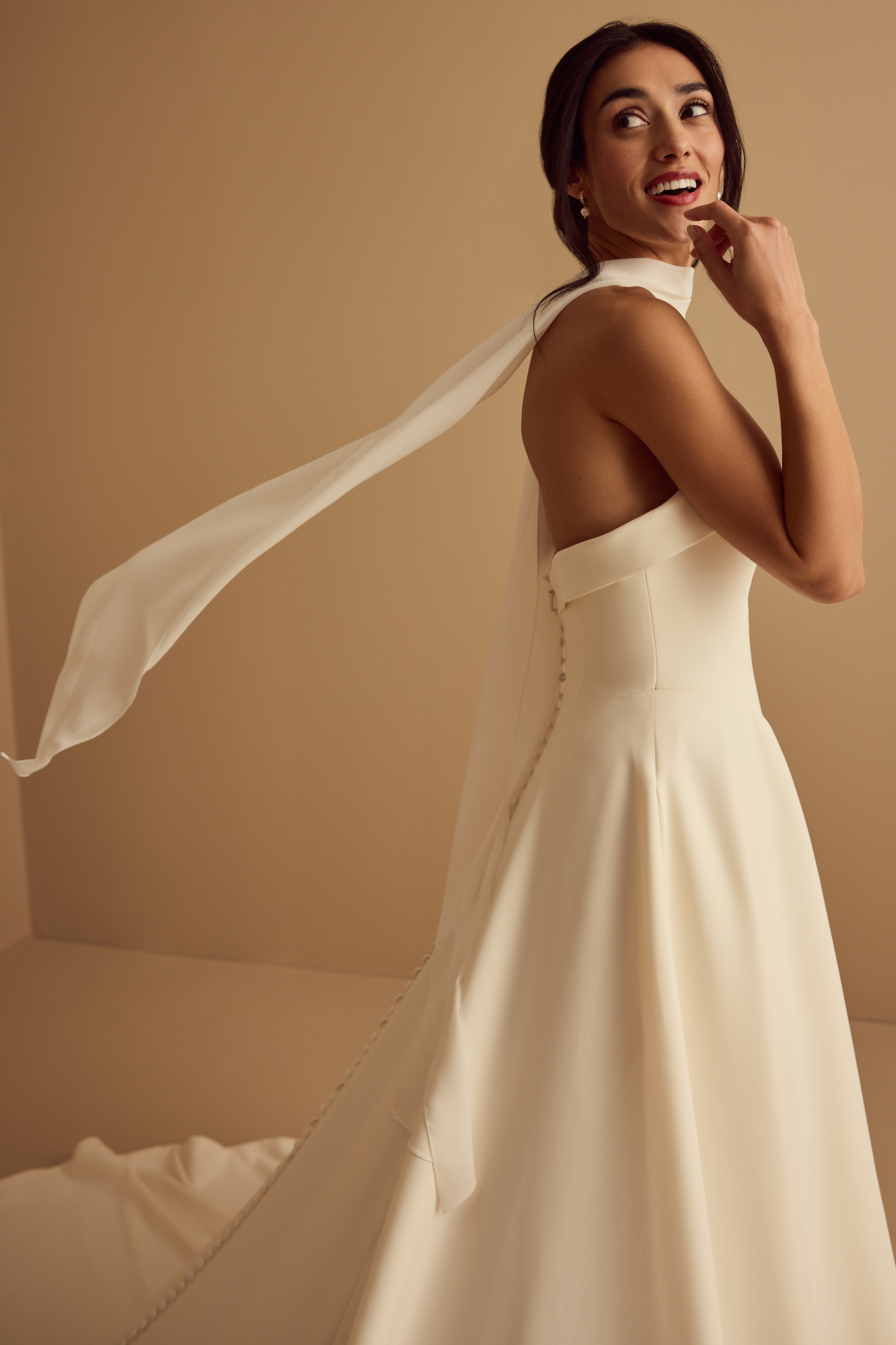 CHIFFON BRIDAL SCARF Detail 1