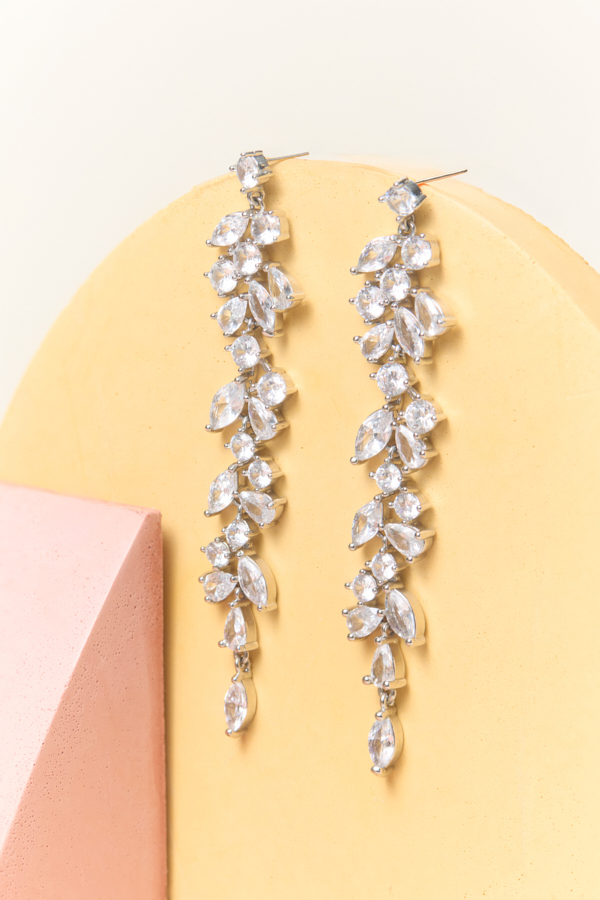CRYSTAL VINE DROP EARRINGS