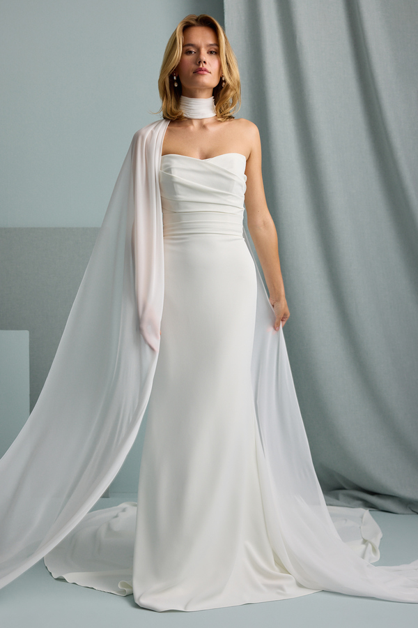 CHIFFON CHOKER CAPE