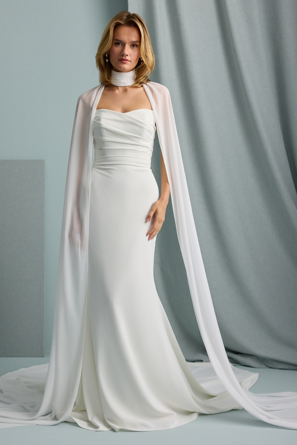CHIFFON CHOKER CAPE