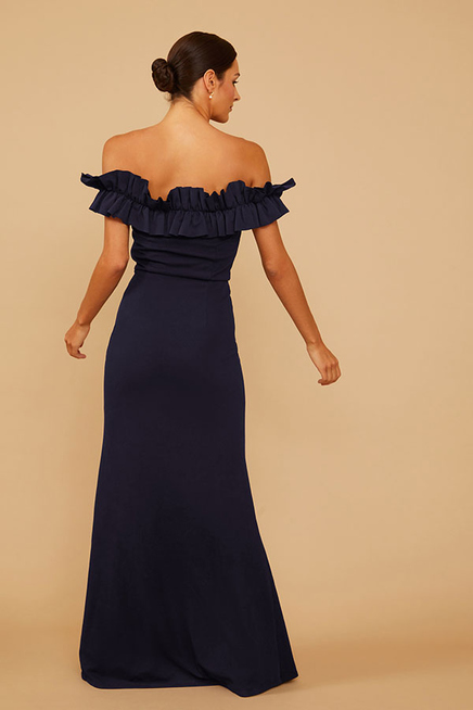 LUXE CREPE PALM DRESS | Vow'd Weddings