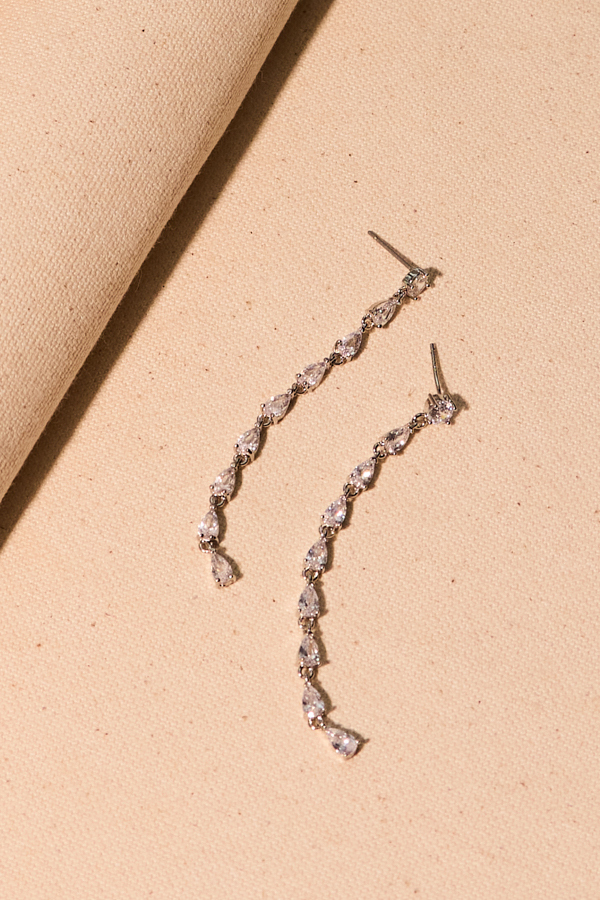 LINEAR TEARDROP EARRINGS