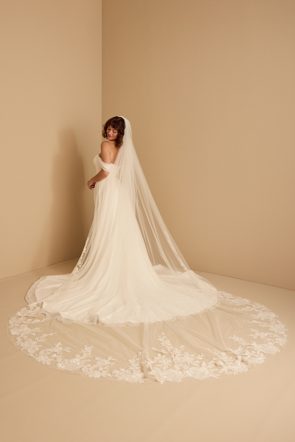 SHIMMER ROSE VEIL
