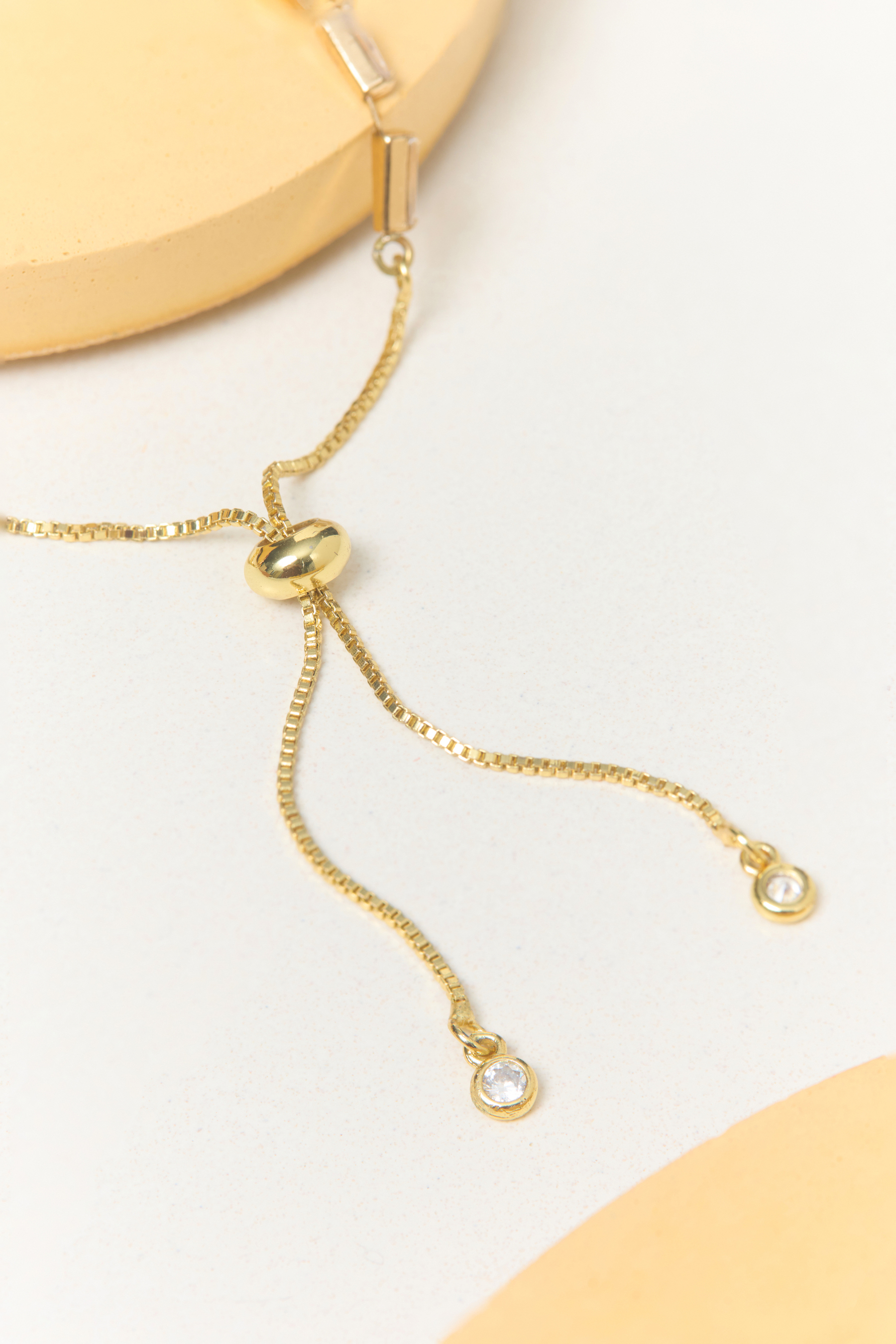SLIDER GOLD CRYSTAL BRACELET Detail 2