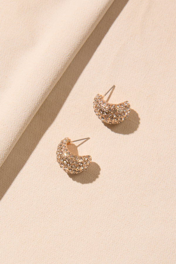CRYSTAL CLUSTER HOOPS