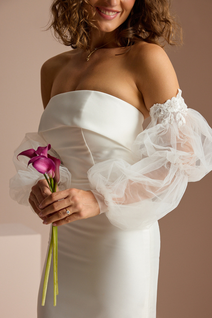 TULLE BUBBLE SLEEVES