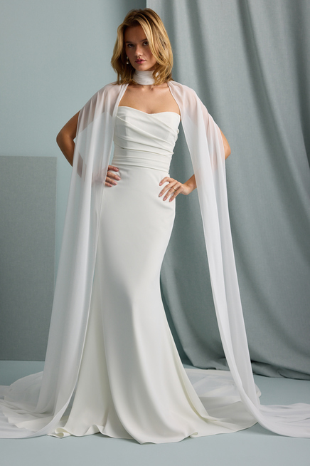 CHIFFON CHOKER CAPE