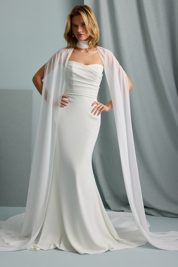 CHIFFON CHOKER CAPE