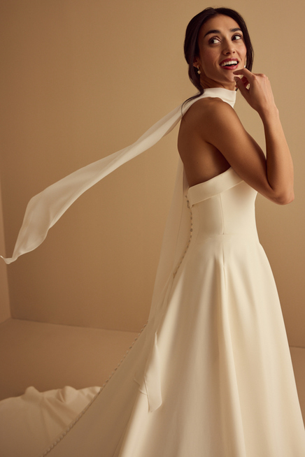 CHIFFON BRIDAL SCARF