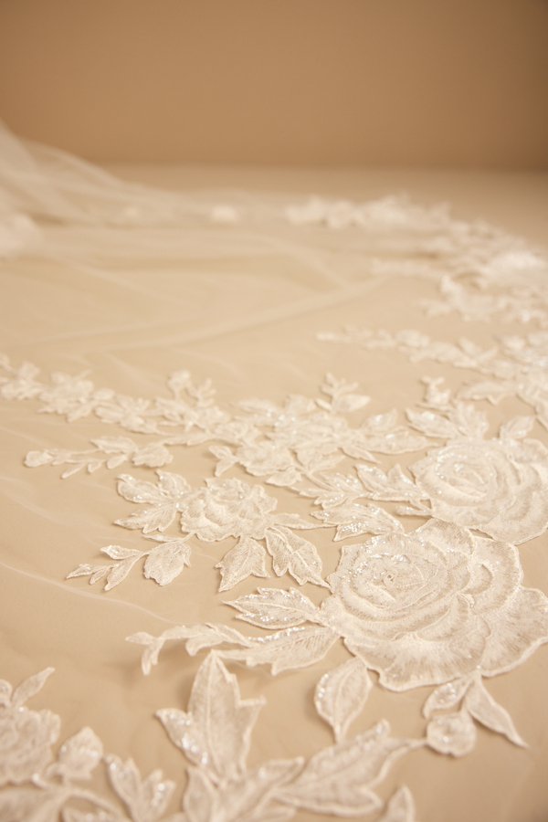 SHIMMER ROSE VEIL