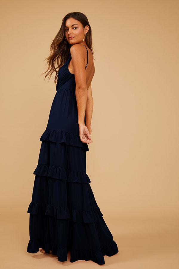 CHIC CHIFFON FIG DRESS