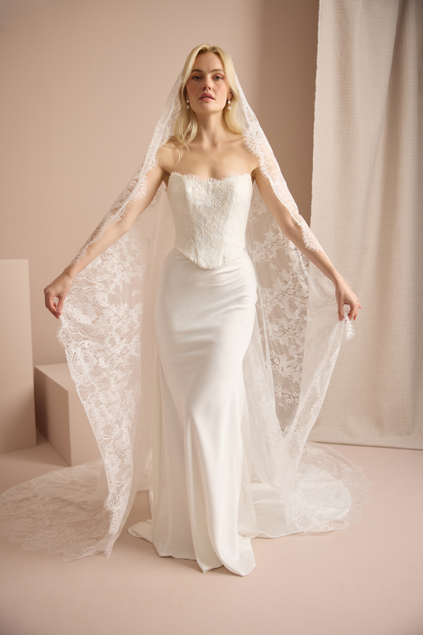DELICATE CHANTILLY VEIL