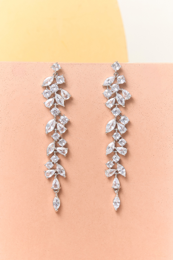 CRYSTAL VINE DROP EARRINGS