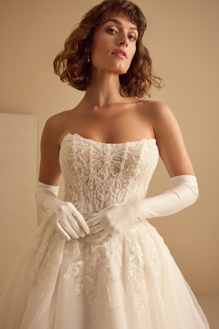 MATTE SATIN BRIDAL GLOVES